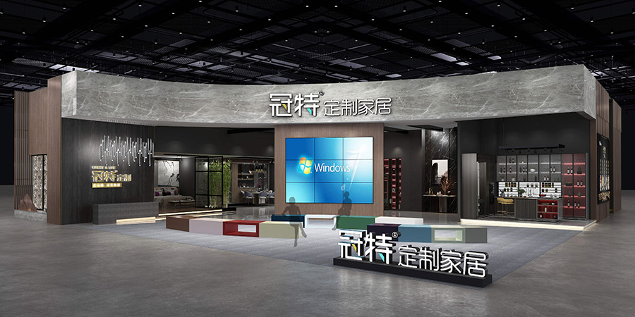 廣州定制家居展特裝指定搭建商，為客戶提供320平方米展臺(tái)設(shè)計(jì)搭建