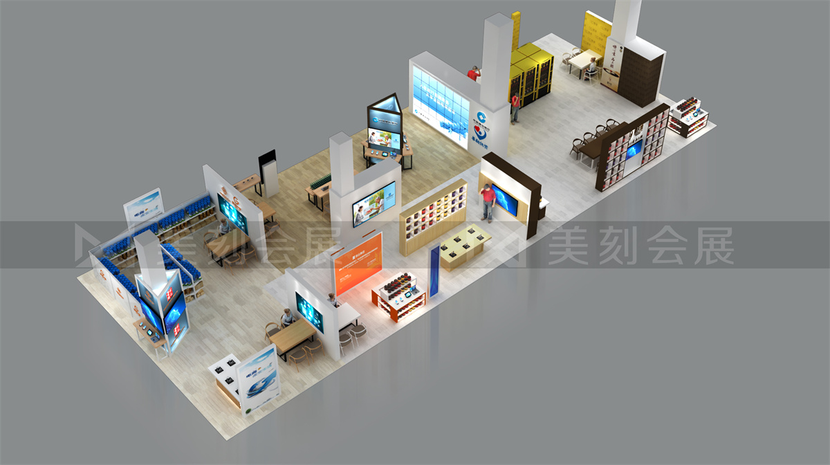 第五屆黑茶文化旅游節(jié)展臺設(shè)計方案，黑茶文化節(jié)展會布置效果圖